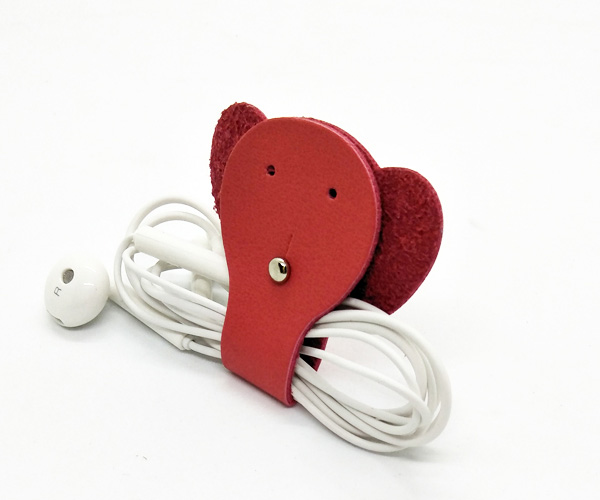 cable clip elephant red